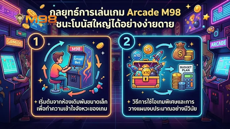 กลยุทธ์การเล่น เกมส์อาเขต M98 ให้ได้โบนัสก้อนโตแบบง่ายๆ