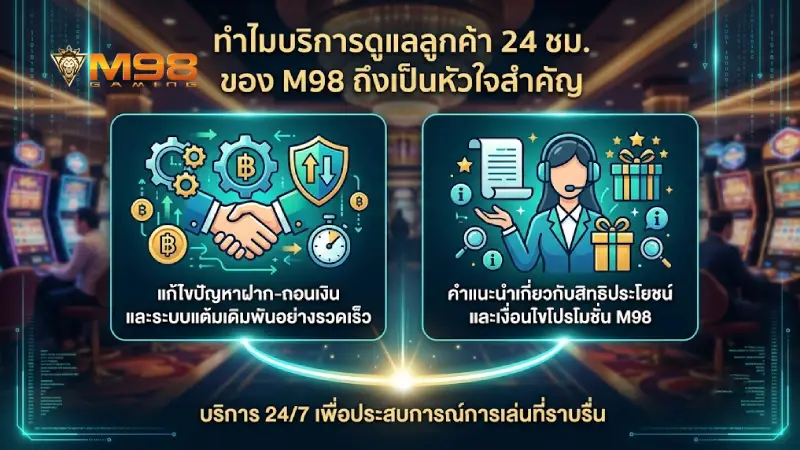 ทำไมบริการ ติดต่อฝ่ายบริการลูกค้า 24 ชม m98 ถึงเป็นหัวใจสำคัญ
